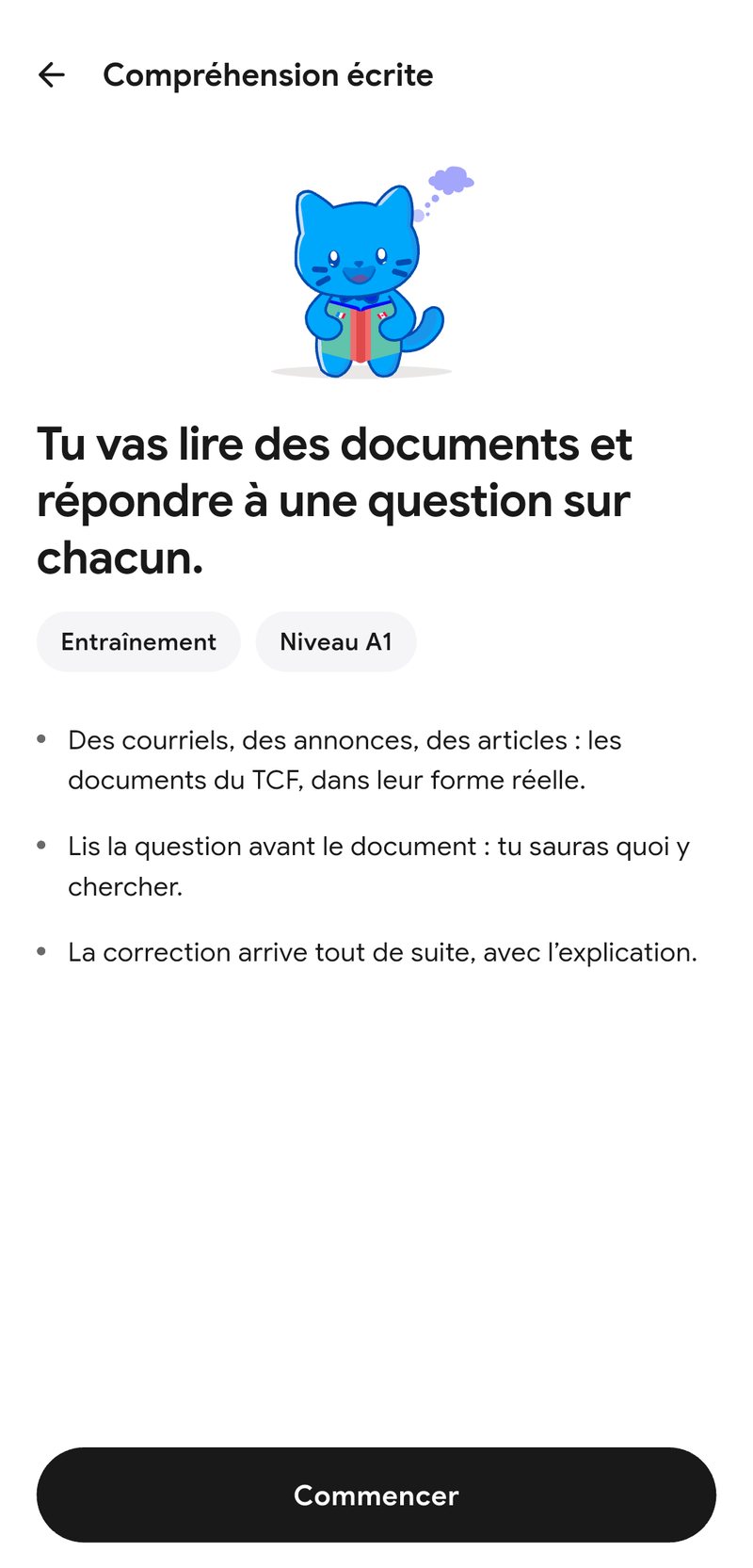 Compréhension écrite